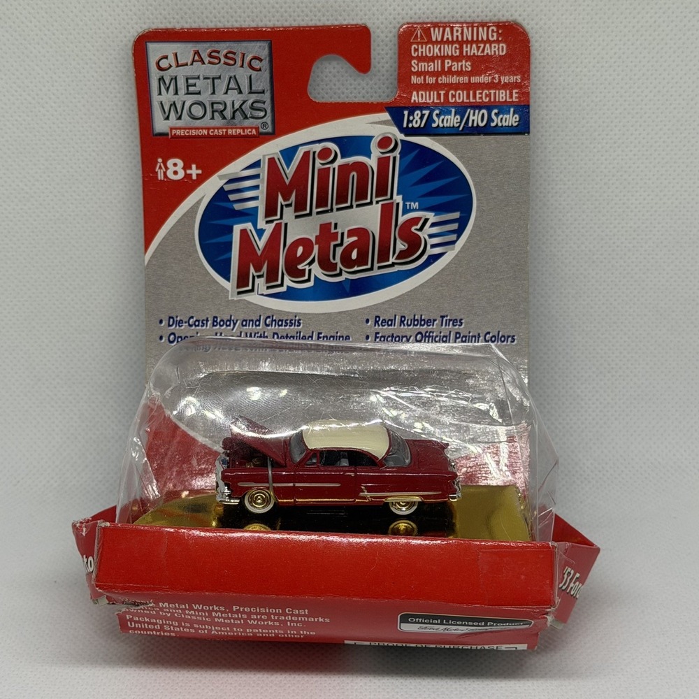 HO CMW Mini Metals 30101 1953 '53 Ford Victoria Car Vehicle Damaged Box